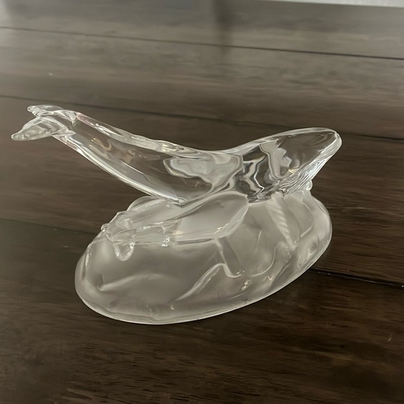 Cristal D'Arques Whale And Calf Lead Crystal Figurine - Picture 5 of 7